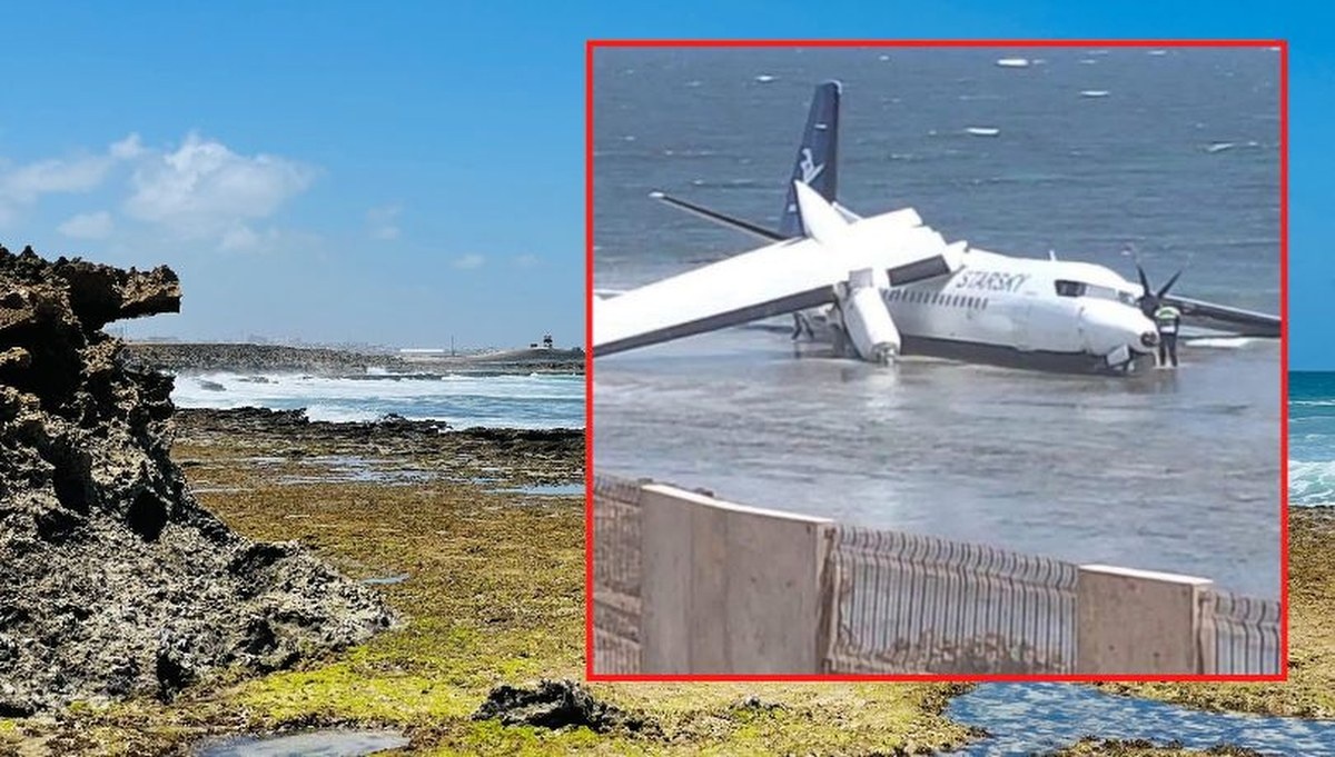 Somalia: Samolot tuż po starcie rozbił się na plaży, ale nikt nie zginął