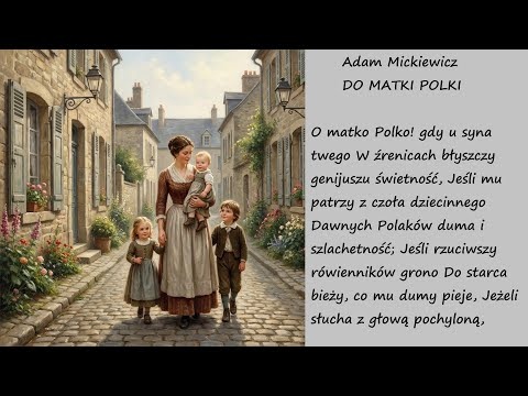 Do Matki Polki Adam Mickiewicz Poezja Wiersz