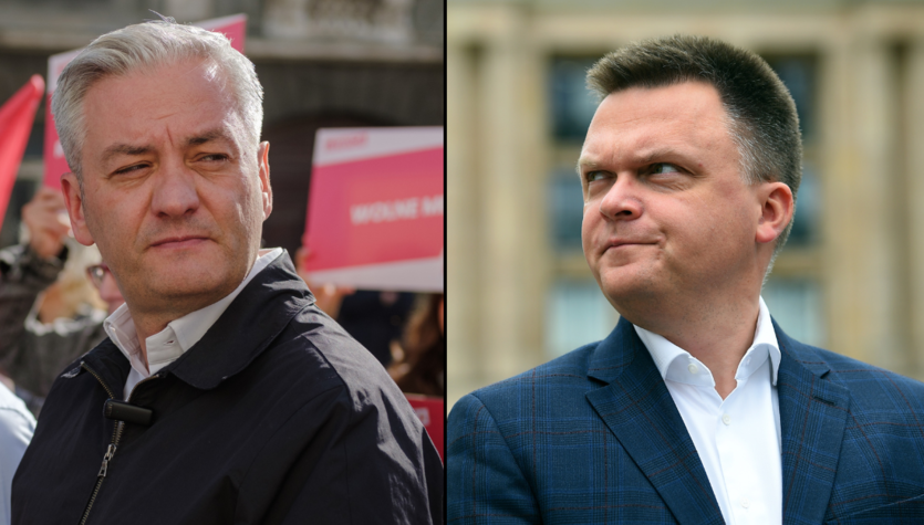 Spór w koalicji. Szymon Hołownia do Roberta Biedronia: Radzę, żeby spuścił z tonu