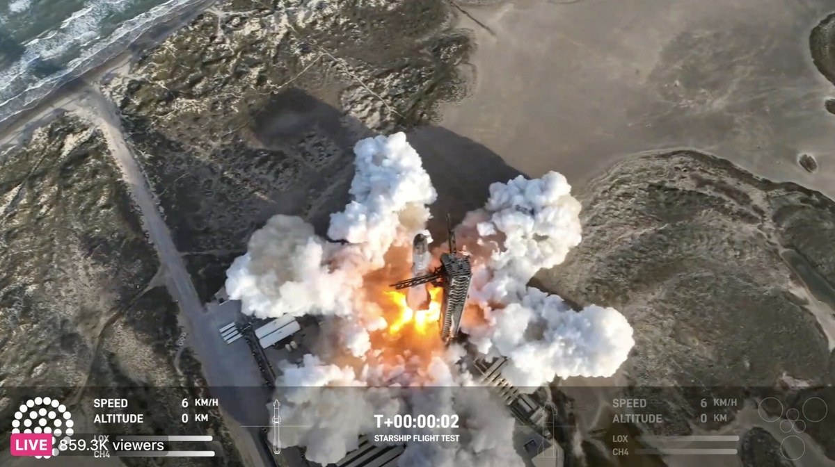 Nieudany lot Starship: Eksplozja w powietrzu podczas próbnego startu
