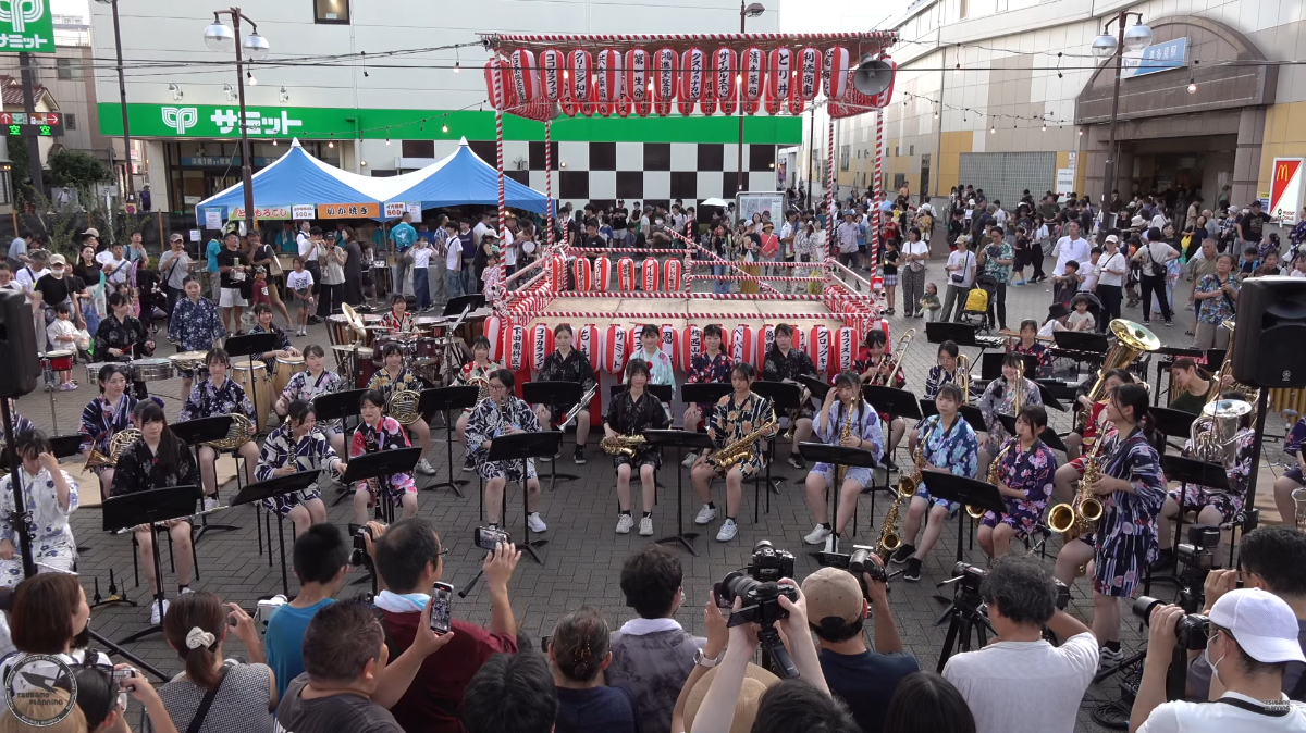 Kunimoto Girls' Junior & Senior High School Brass Band - 40th Commemorative Kitami Shopping Street Bon Dance Festival, 2025-07-27