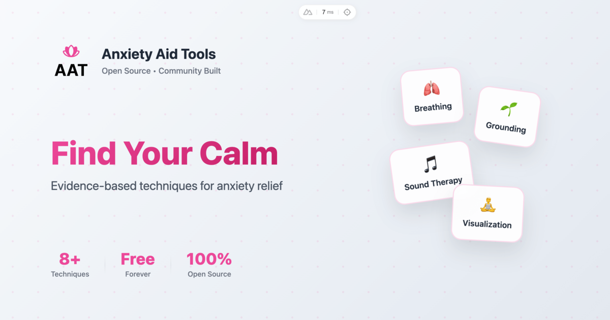 Open Source Anxiety Toolkit -  przeglądarkowa aplikacja pomagająca złagodzić niepokój i lęk