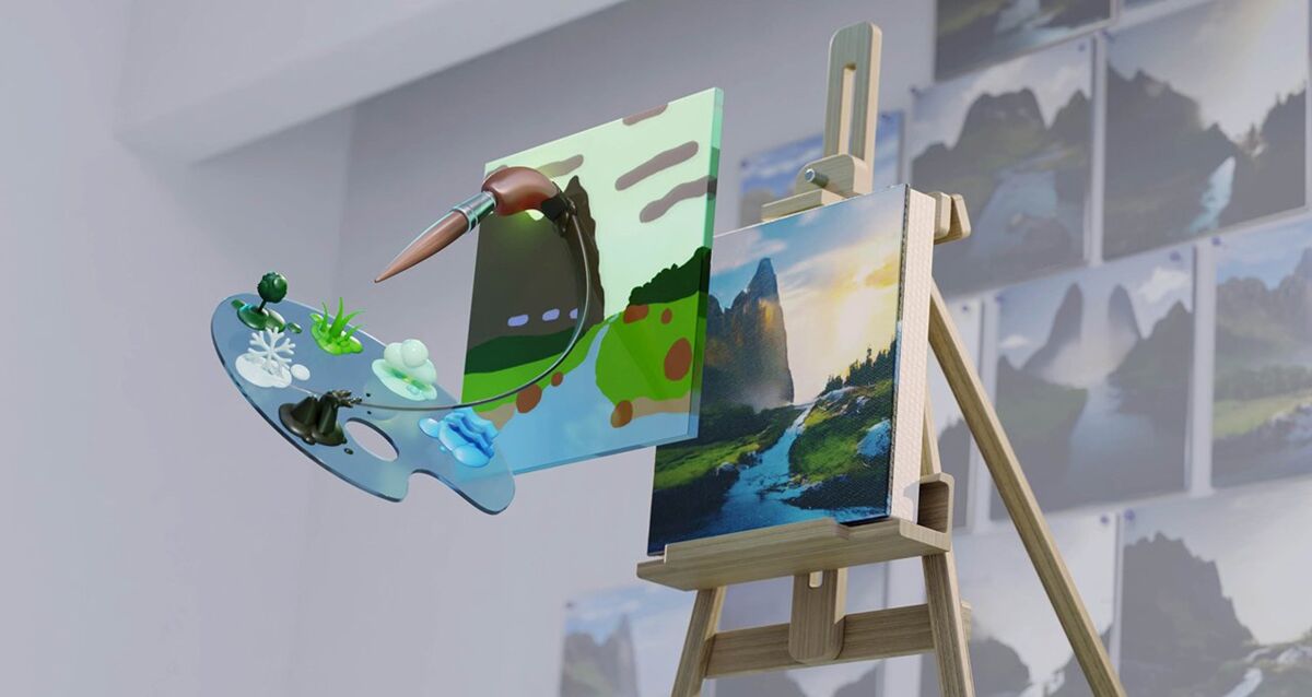 NVIDIA Canvas wykorzysta karty RTX, aby wygenerować realistyczne pejzaże