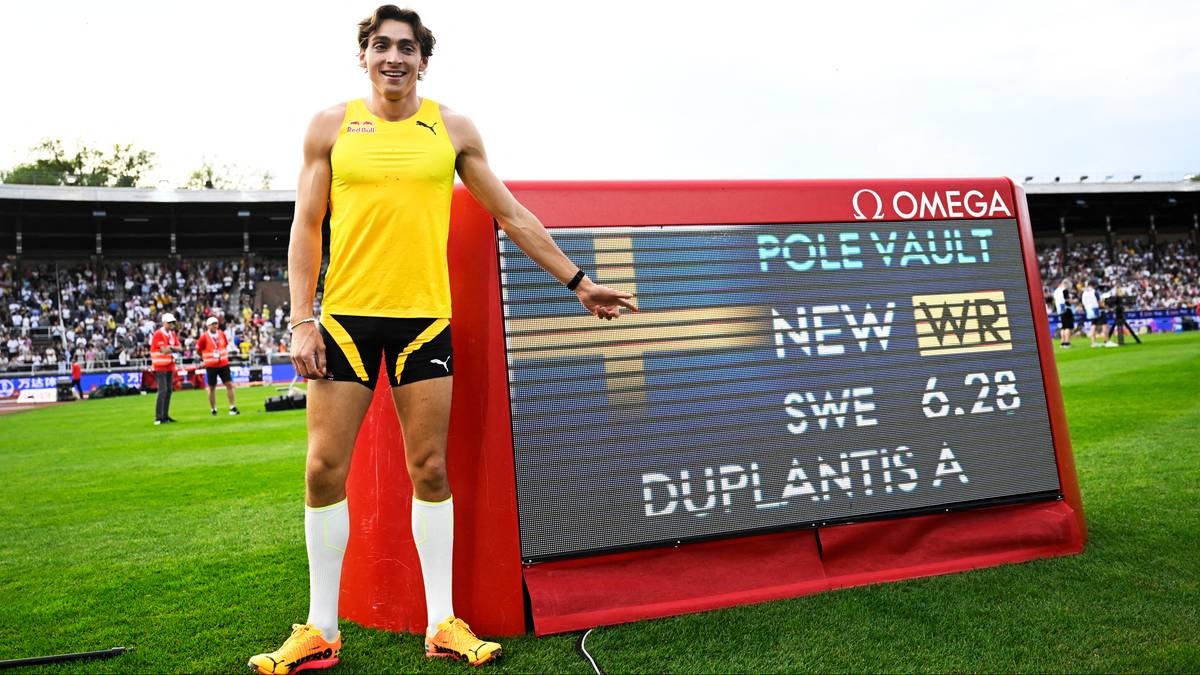 Armand Duplantis ponownie pobił swój rekord świata! W Sztokholmie osiągnął 6,28m