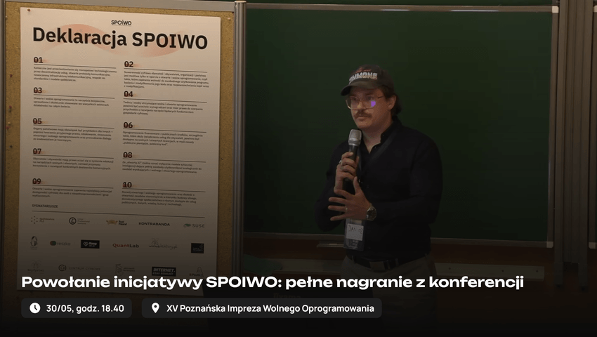 Powołanie inicjatywy SPOIWO: pełne nagranie z konferencji