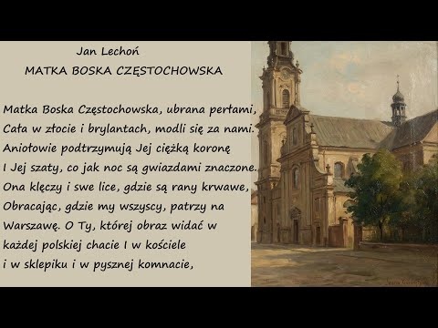 Matka Boska Częstochowska Jan Lechoń Poezje Wiersze