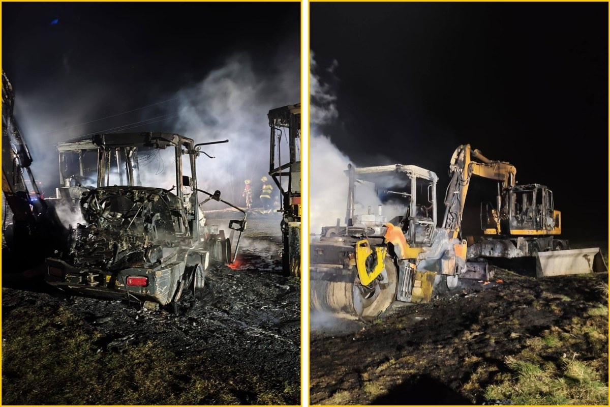 Tajemniczy pożar obok placu budowy Elektrowni Jądrowej w Słajszewie