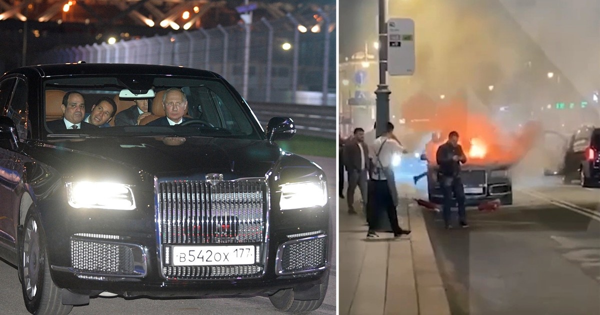 W piątkową noc w Moskwie, pod siedzibą FSB, spłonęła limuzyna Putina