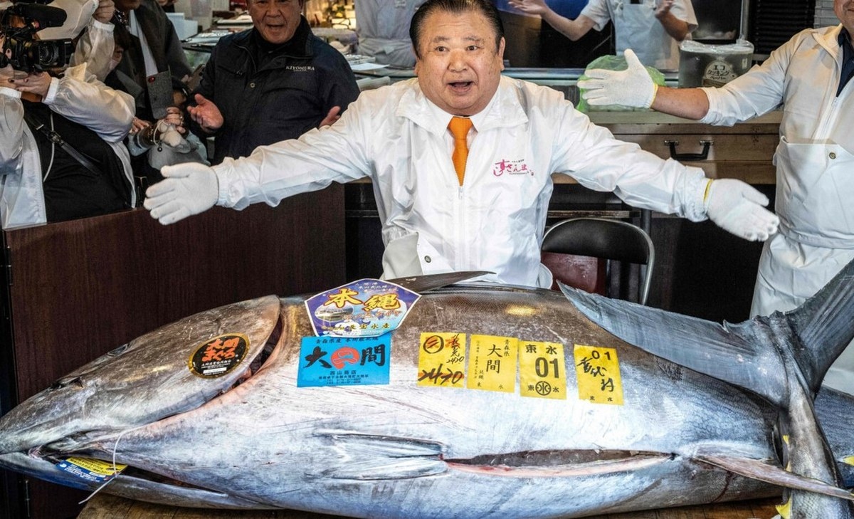 Rekordowa cena za tuńczyka na aukcji w Tokio