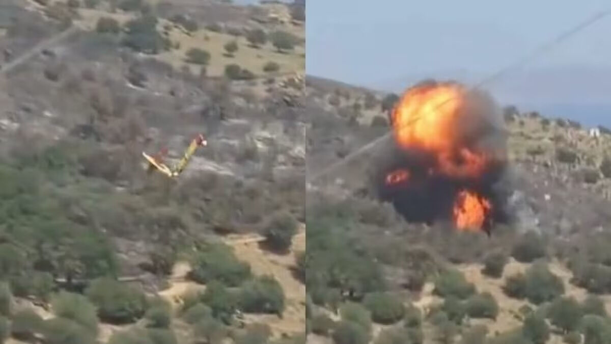 Tragiczna katastrofa samolotu gaśniczego Canadair w Grecji
