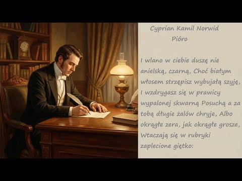 Pióro Cyprian Kamil Norwid Poezja Wiersz