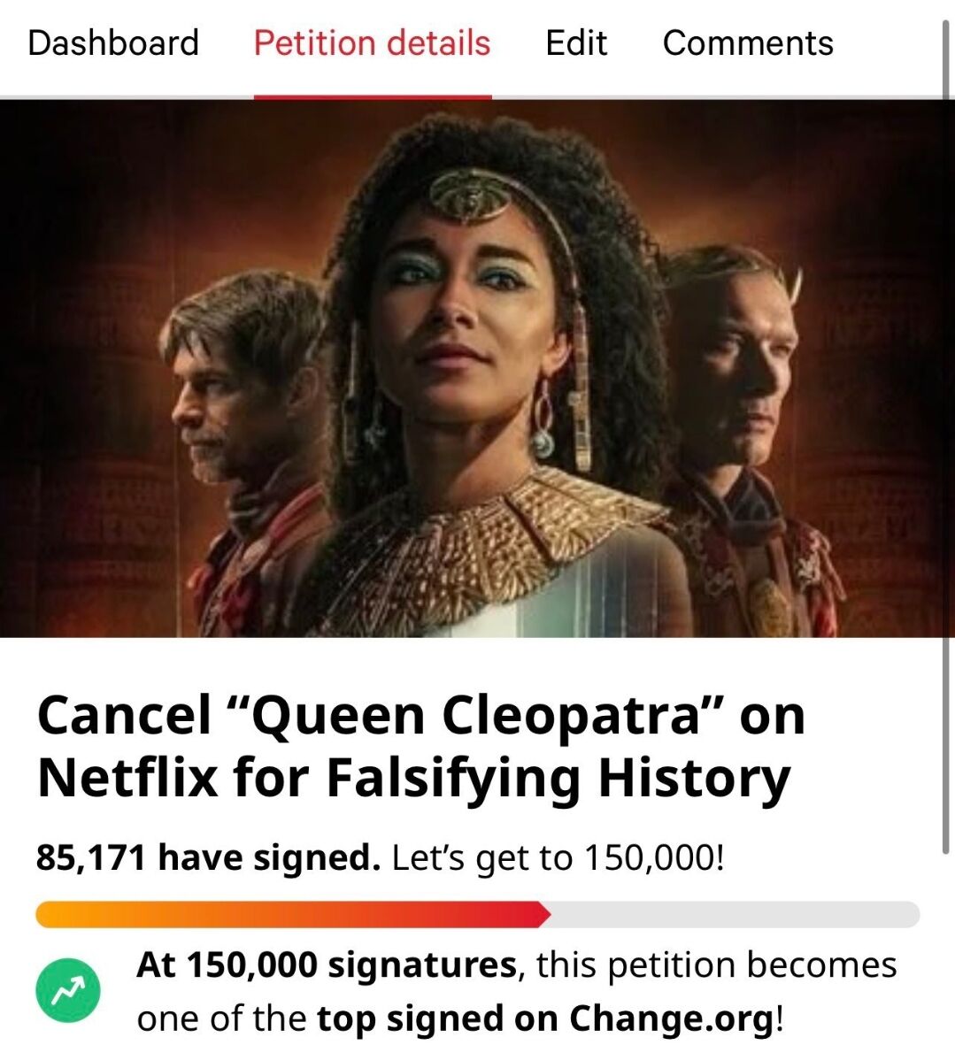 Netflix kręci "dokument" o czarnoskórej Kleopatrze. Egipcjanie protestują.