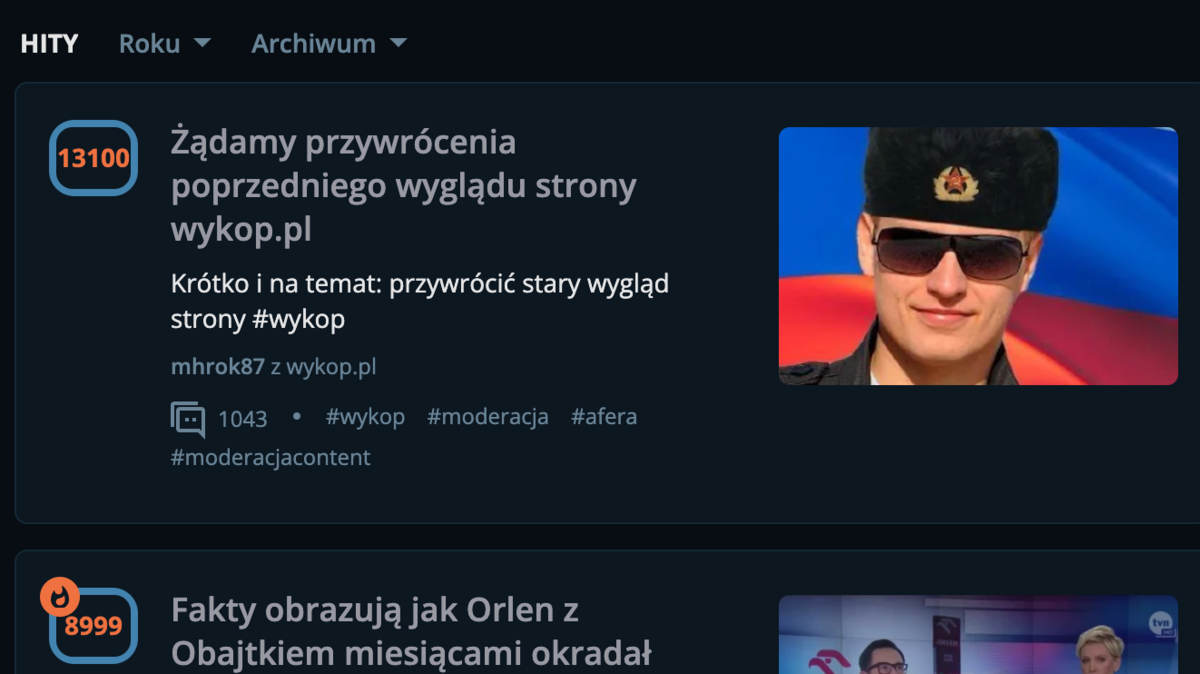 Apel o przywrócenie starej wersji wykopu jest najbardziej wykopywanym znaleziskiem roku