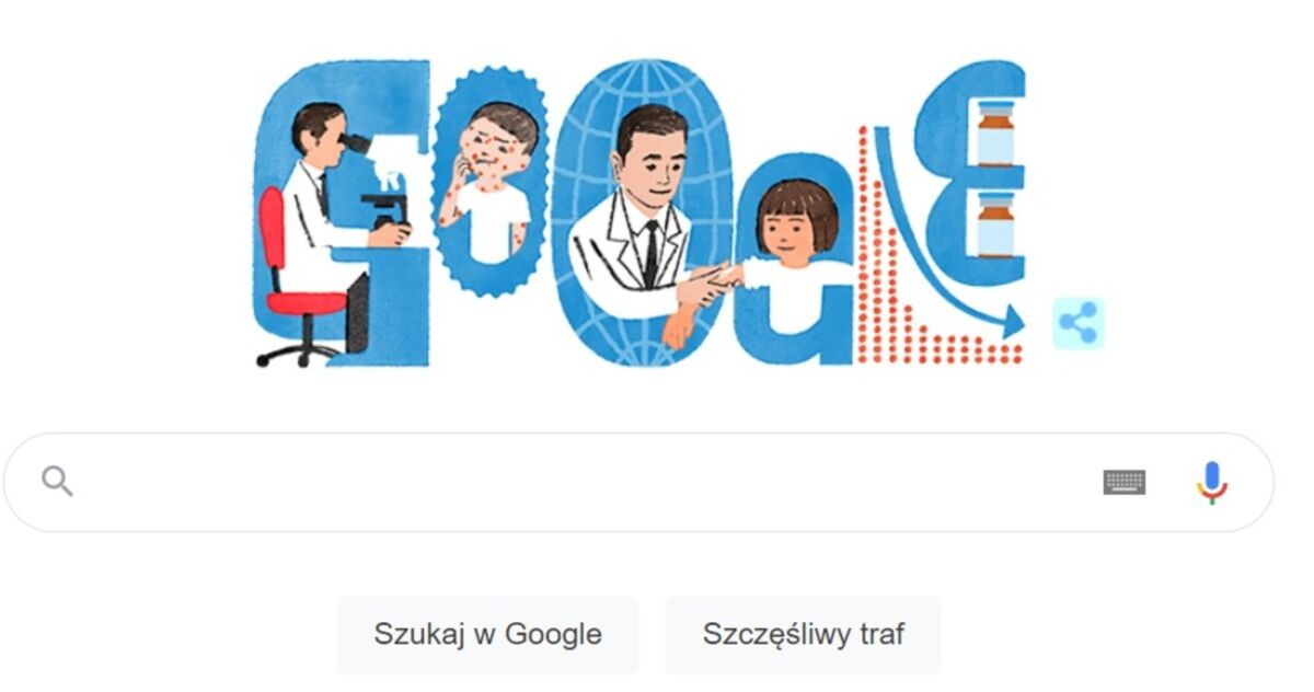 Michiaki Takahashi w Google Doodle. To on opracował szczepionkę przeciw ospie wietrznej