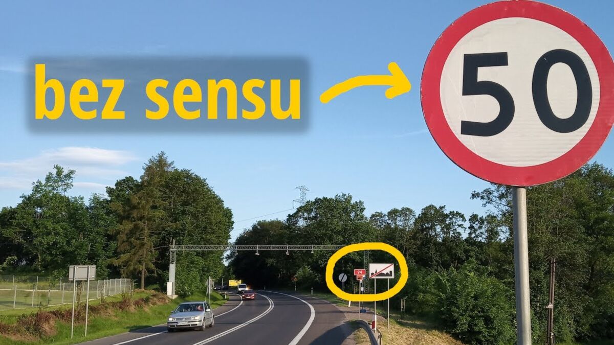 Kilka przykładów bezsensownych ograniczeń prędkości