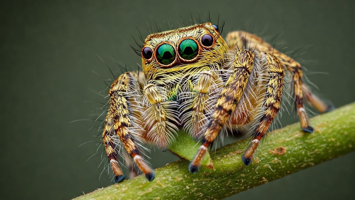 Pająk wegetarianin. Woli nektar od mięsa owadów