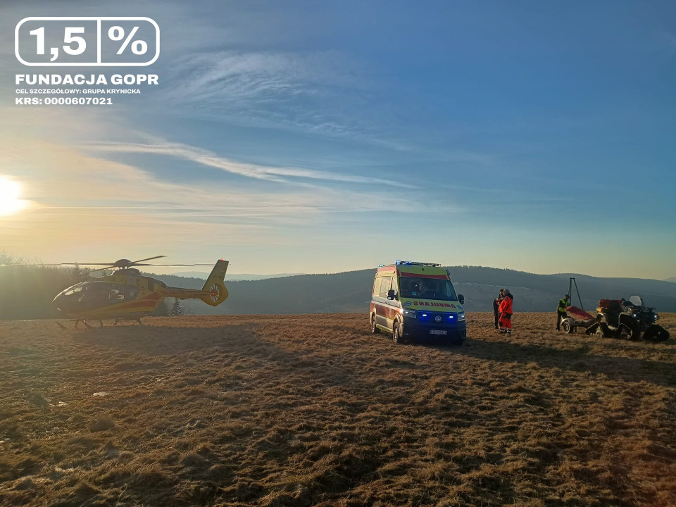 Lackowa - śmiertelny wypadek w Beskidzie Niskim