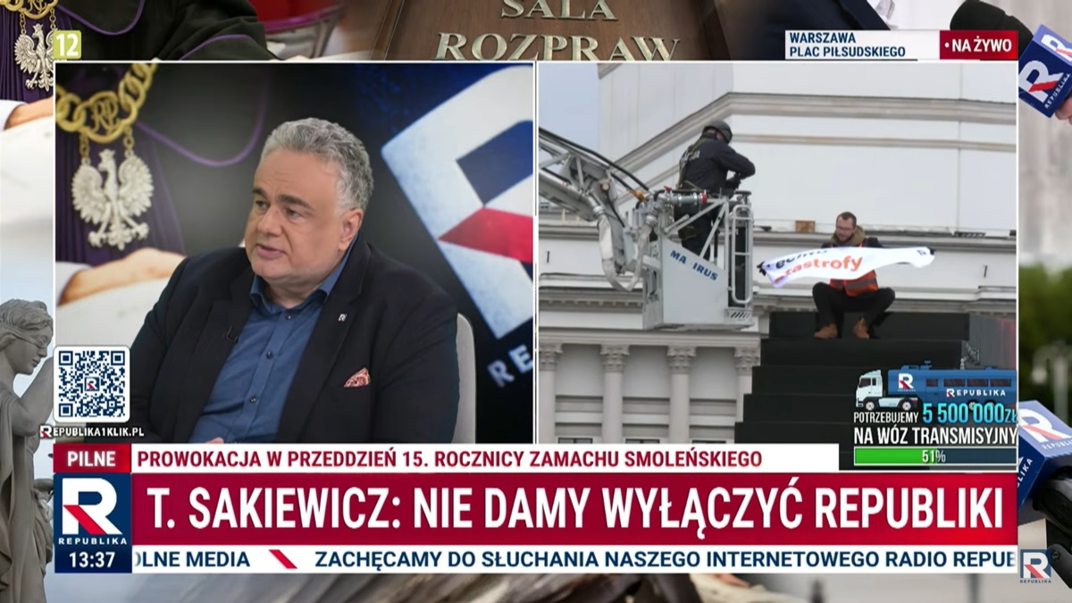 TV Republika zniknie z ekranów? Jest decyzja sądu. "Cenzura w państwie Tuska"