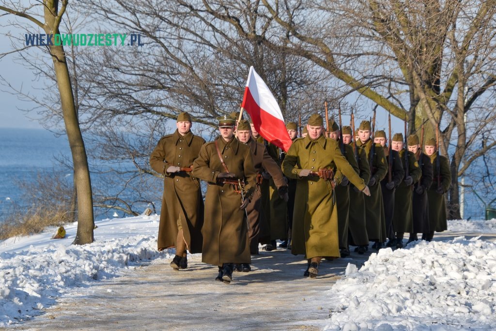 100. rocznica przybycia pierwszych polskich żołnierzy na Westerplatte - obchody z wojskową asystą
