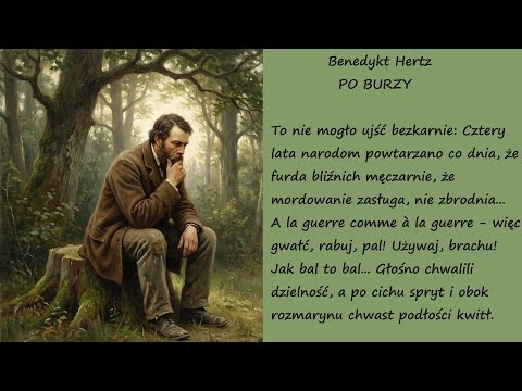 Po Burzy Benedykt Hertz Poezja Wiersz