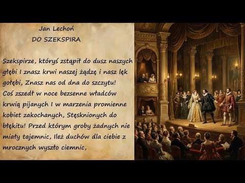 Do Szekspira Jan Lechoń Poezje Wiersze