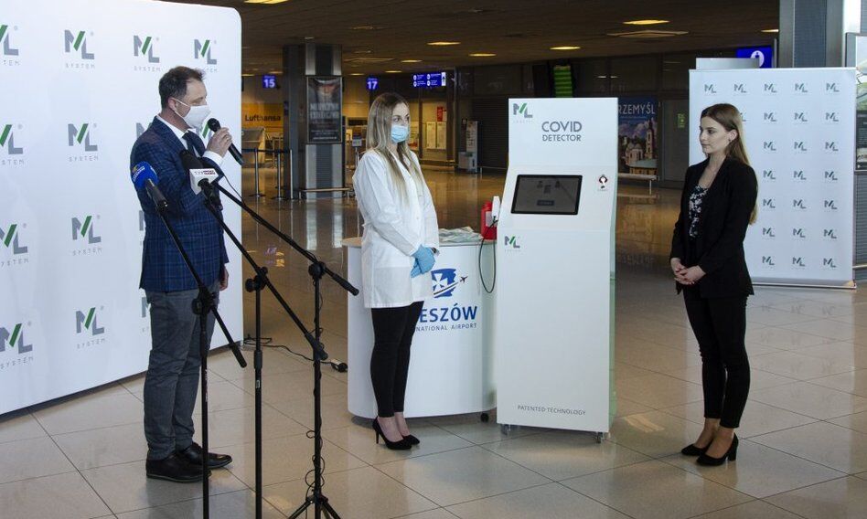 ML System ma raport potwierdzający skuteczność urządzenia Covid Detector