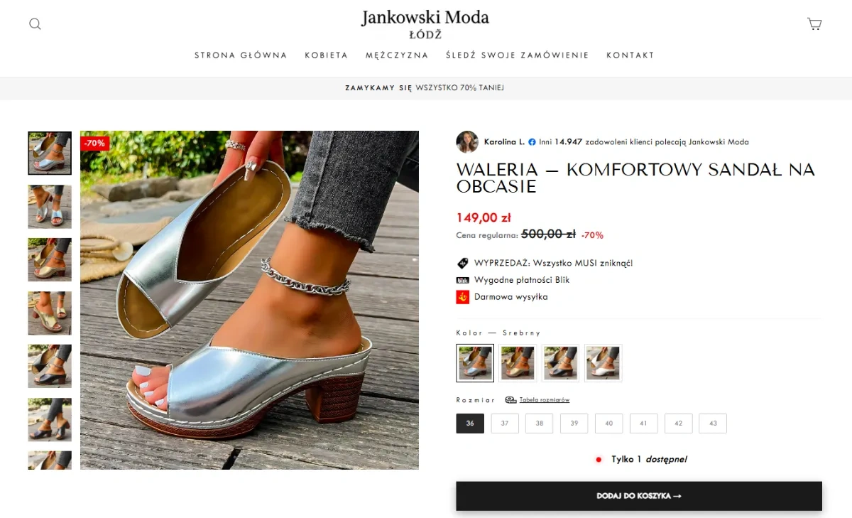 Nowe oszustwo na Facebooku. Tym razem na likwidację sklepu