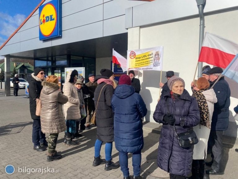 Protesty przed Lidlami przeciwko budowie centrum dystrybucyjnego