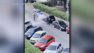 Warszawa: zaatakował policjantów gaśnicą. Obezwładniało go ośmiu funkcjonariuszy