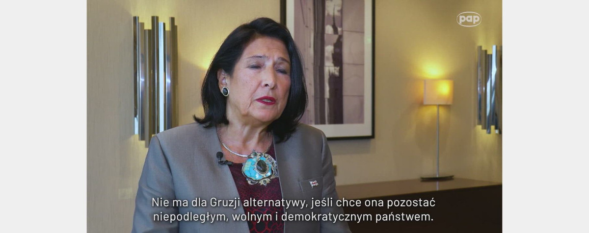 Piąta prezydentka Gruzji: nasz kraj nie ma innej przyszłości niż europejska