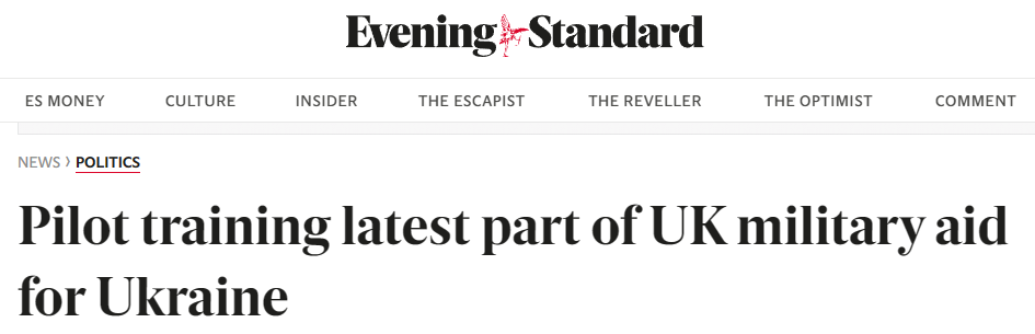 UK będzie szkolić ukraińskich pilotów