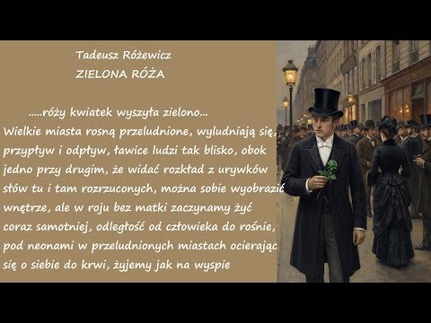 Zielona Róża Tadeusz Różewicz Poezje Wiersze | Poezja Dla Duszy