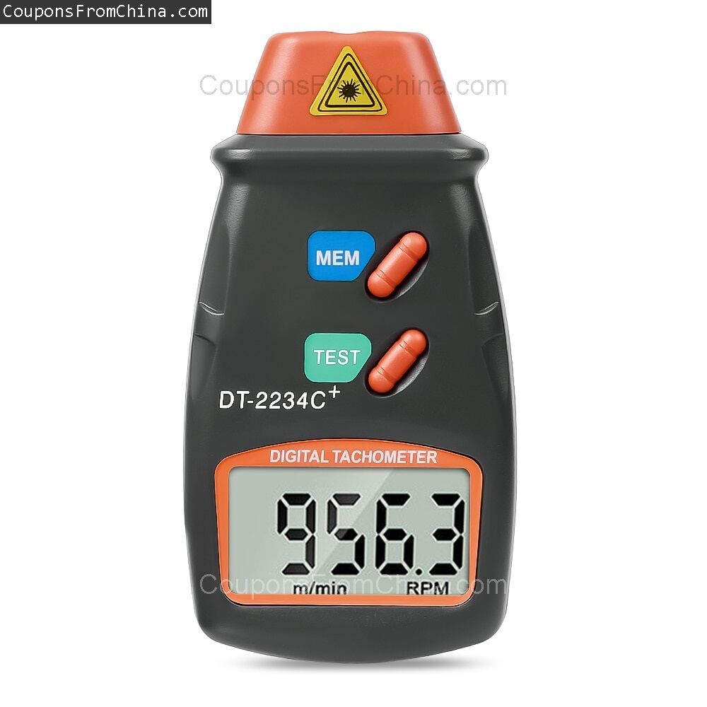 DT-2234C+ Digital Laser RPM Tachometer za $9.47