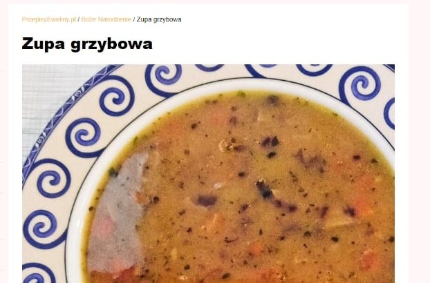 Zupa grzybowa - PrzepisyEweliny.pl