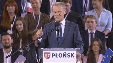 Konwencja PO. Donald Tusk: PiS i Kaczyński chcą wyprowadzić Polskę z UE. Ja to wiem
