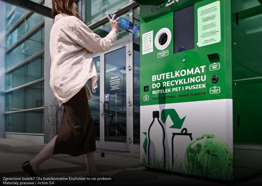 Zgniecione butelki? Dla butelkomatów EcoAction to nie problem