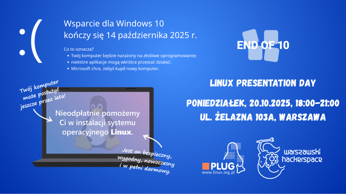 Linux Presentation Day - Edycja EndOf10 - Warszawa