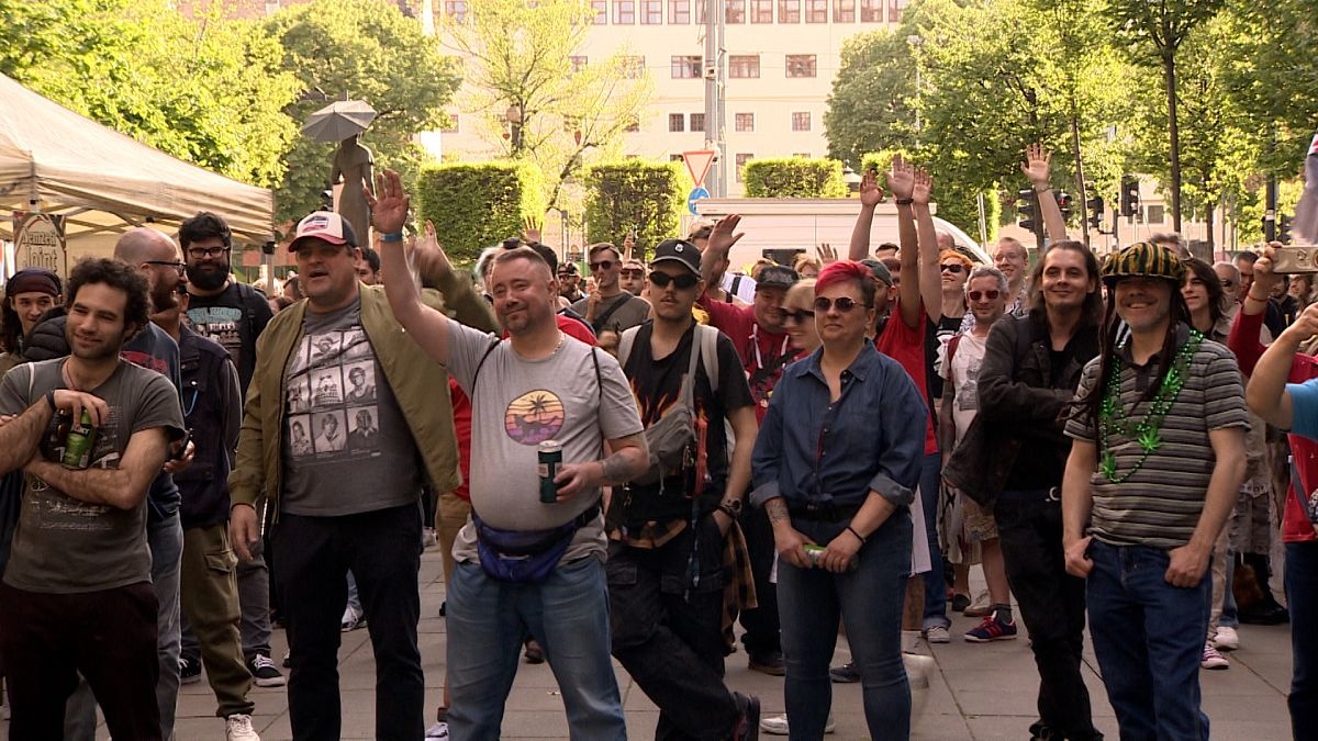 Demonstracja na rzecz legalizacji marihuany w Budapeszcie