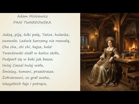 Pani Twardowska Adam Mickiewicz Poezja Wiersz