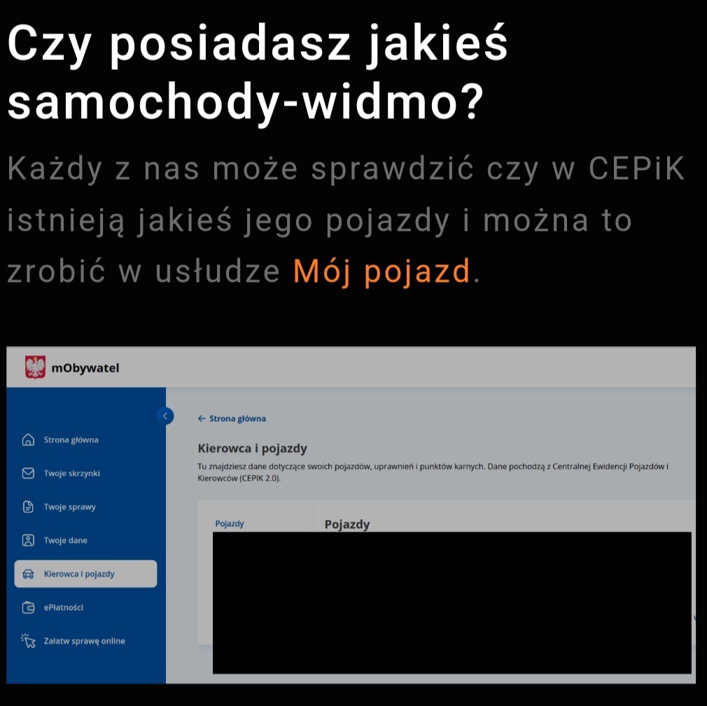 LEPIEJ SPRAWDŹ, CZY KTOŚ NIE ZAREJESTROWAŁ NA CIEBIE AUTA