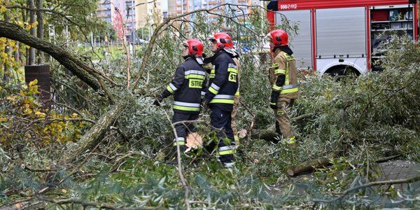 Silne wichury w Polsce. Cztery osoby nie żyją, ponad 3200 interwencji strażaków