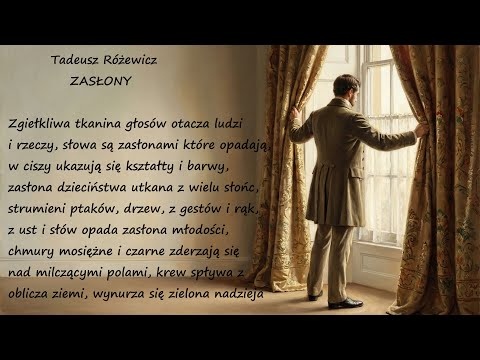 Zasłony Tadeusz Różewicz Poezje Wiersze | Poezja Dla Duszy