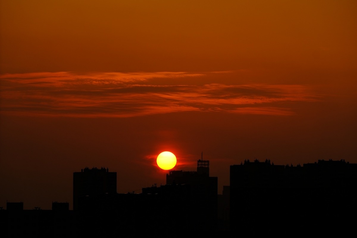 Kwietniowy Zachód Słońca Katowice Wtorek 01/04/2025 Fot. Piotr Witowski Urokliwy Śląsk / Śląsk Jest Prze Śliczny