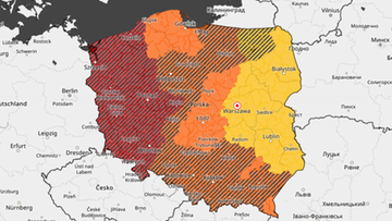 Niż Dudley nad Polską. Wiatr w porywach do 120 km/h
