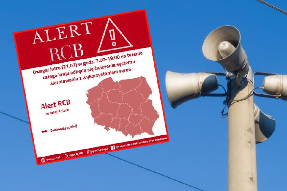 Syreny zawyją w całej Polsce. To tylko ćwiczenia.