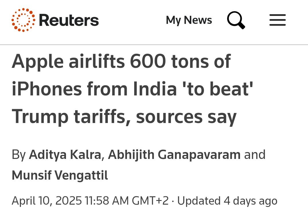 600 ton iPhone'ów w samolotach z Indii. Chytry plan Apple na niższe cło