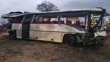 Warlubie. Wypadek autobusu szkolnego. Jest nagranie