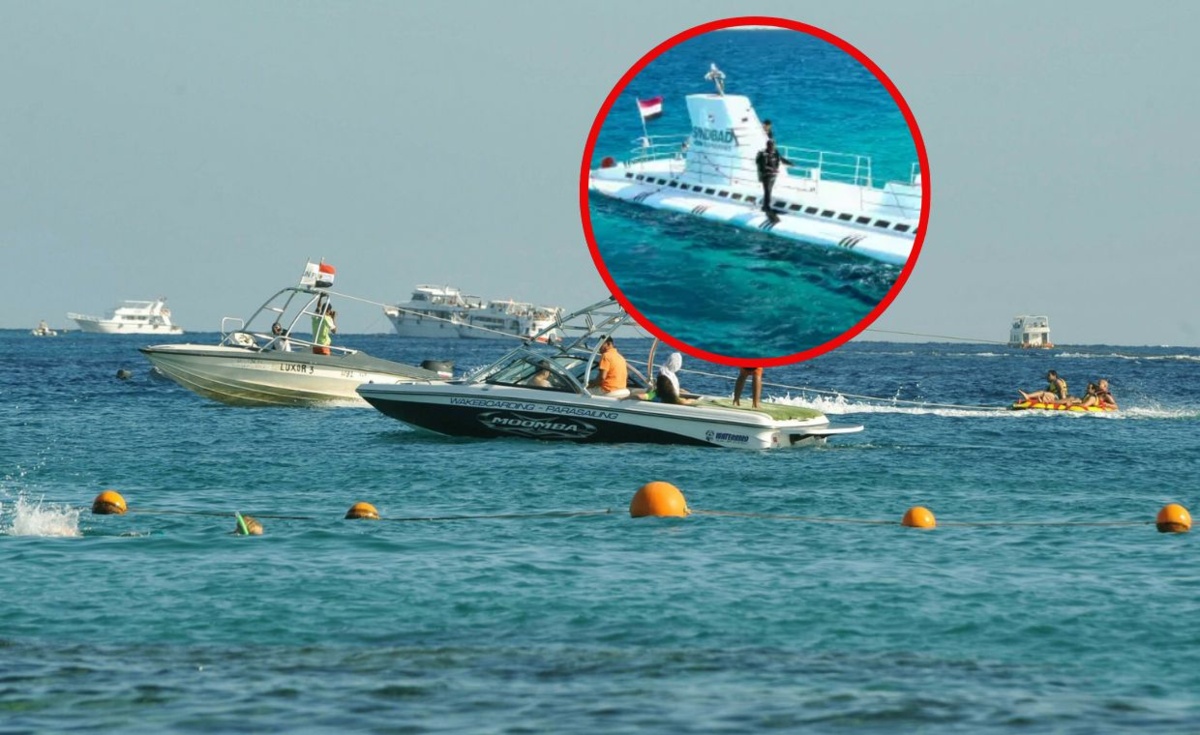 Zatonęła łódź podwodna z turystami w Egipcie