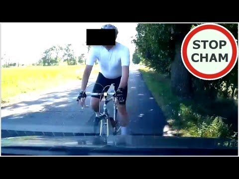 Rowerzysta jedzie pod prąd i ma pretensje - "człowiek morderca" #1216 Wasze filmy