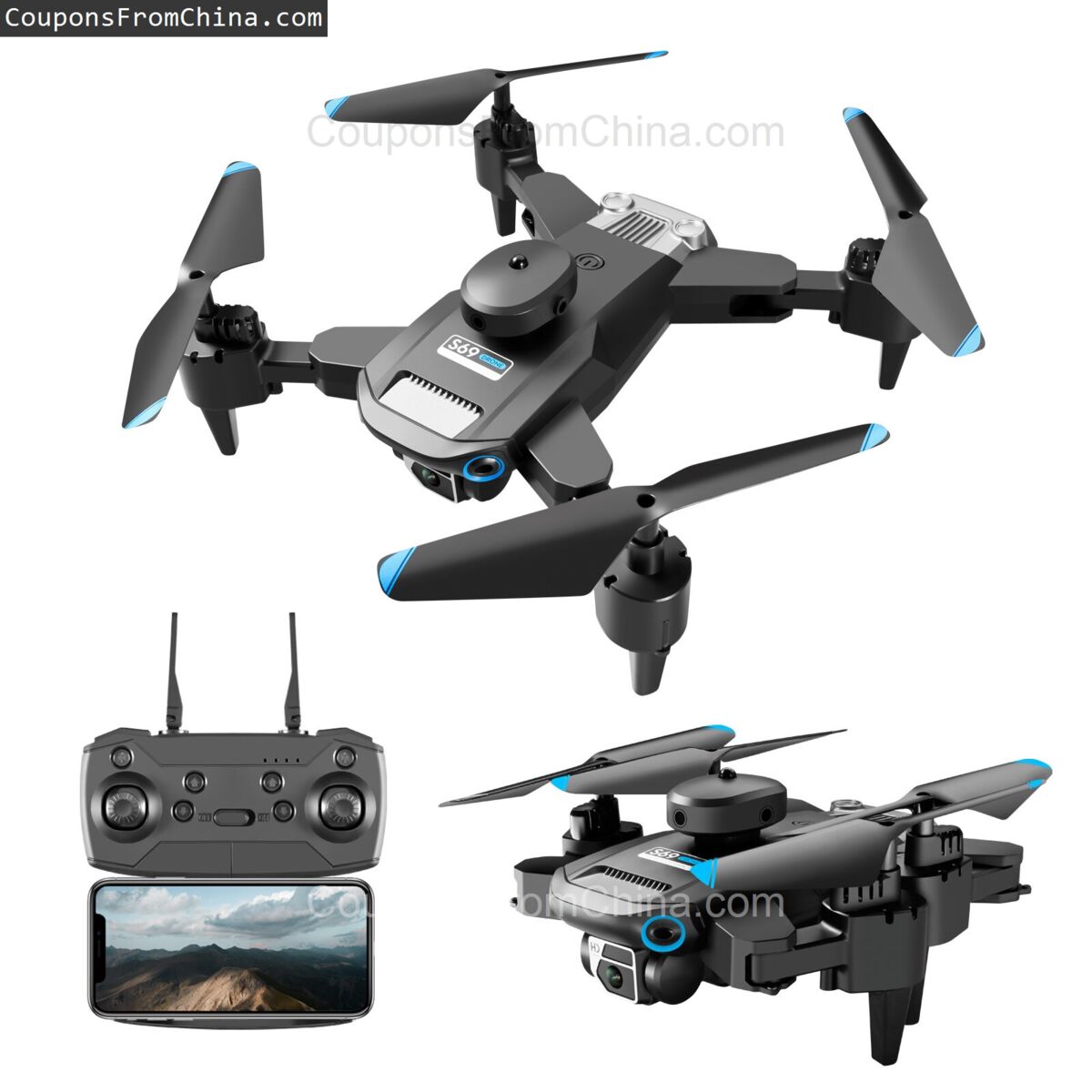 S69 FPV Drone RTF with 2 Batteries za $25.99